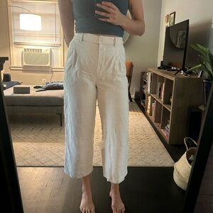 Aritzia The Effortless Pant™ Linen Cropped pants